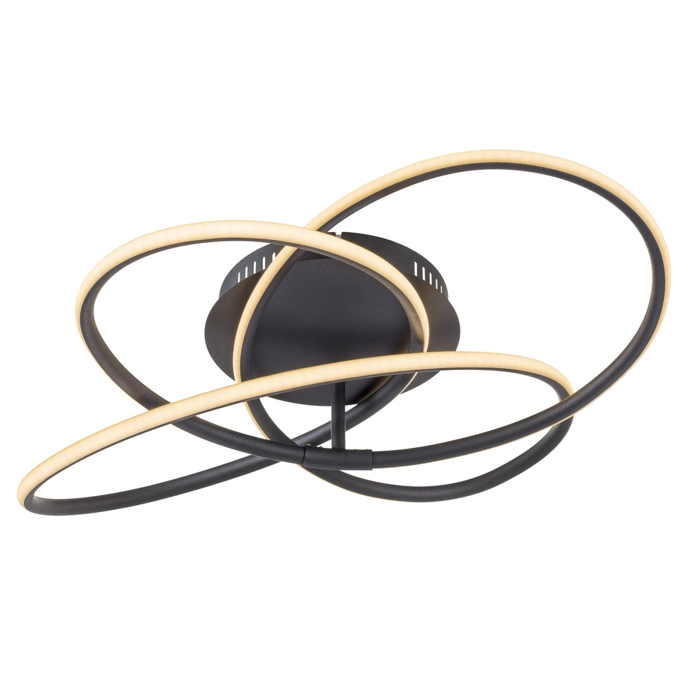 Lampe de plafond à design Panda noir Ø 60 cm