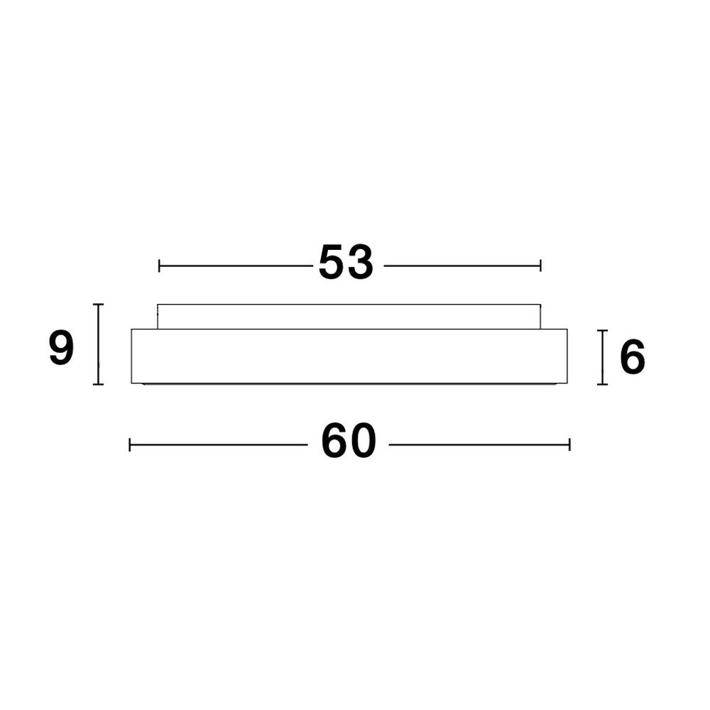 Plafonnier Rando Thin blanc Ø 60cm Lyora 5212017420091