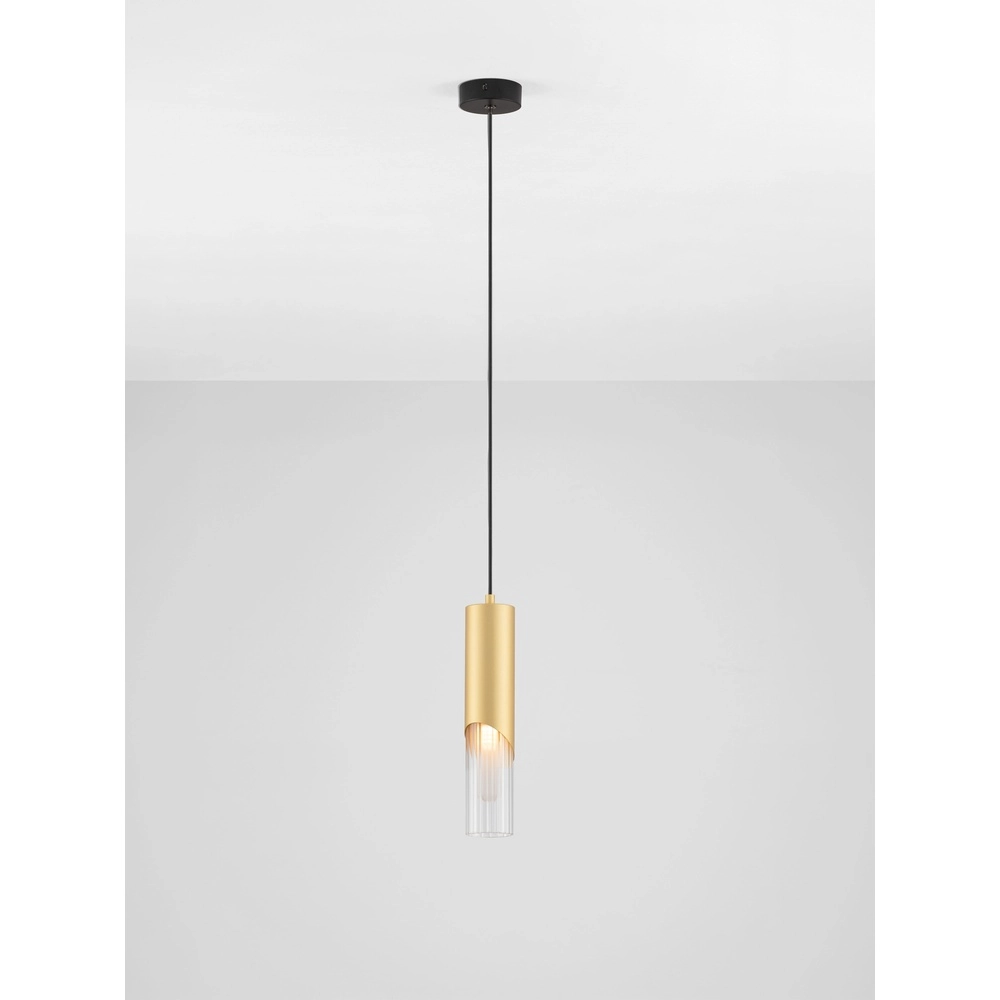 Lampe pendante de conception Modesto Ø 8 cm d’or Lyora 5212063501430