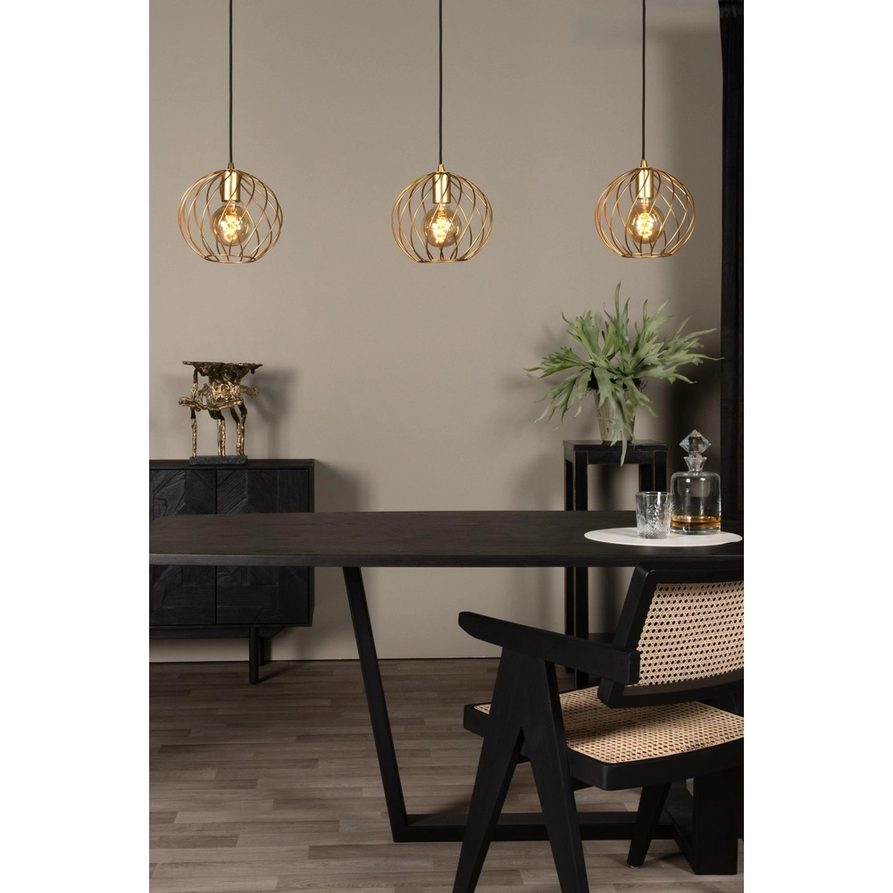 Lampe pendante à 3 lampes Danza Or Lucide 5411212211545