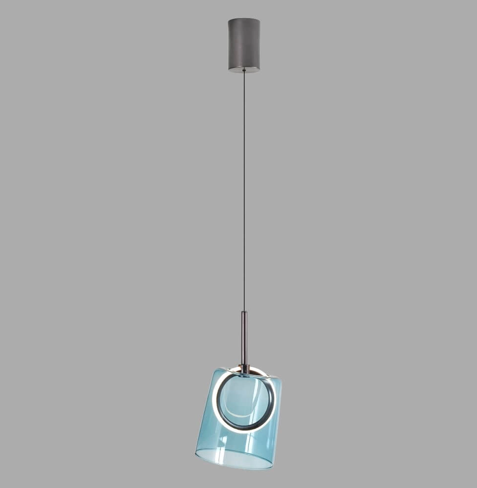 Lampe suspendue Zula bleu Paul Neuhaus 4012248383599