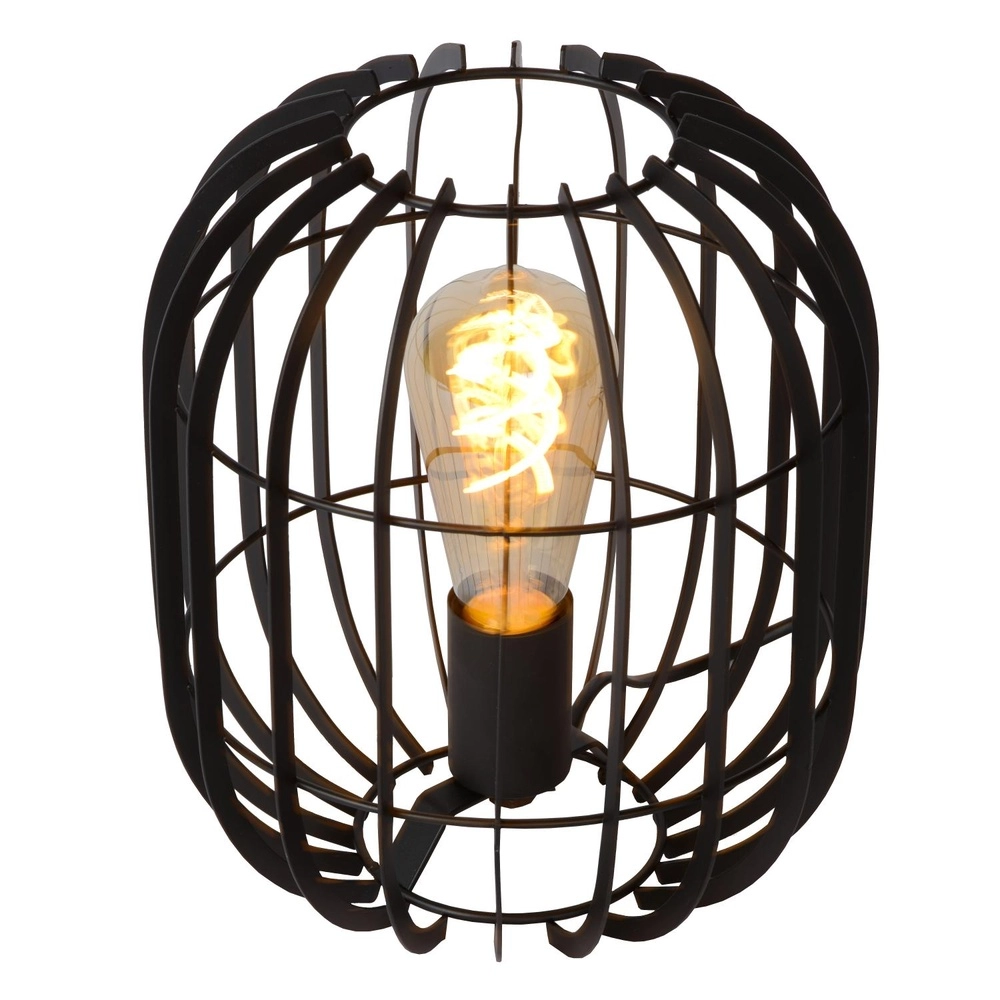 Lampe de table Reda Ø 22cm noir Lucide 5411212782502
