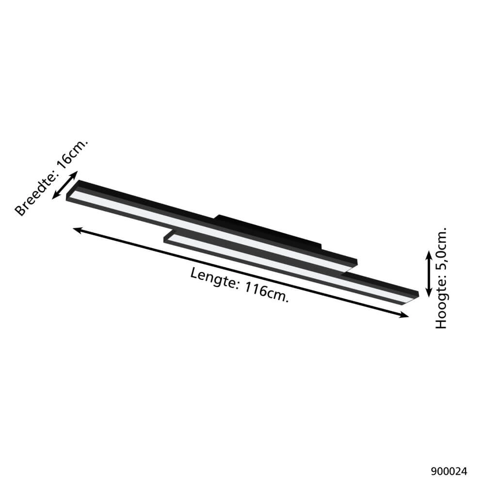 Plafonnier Zigbee Saliteras-Z noir Eglo 9008606221684