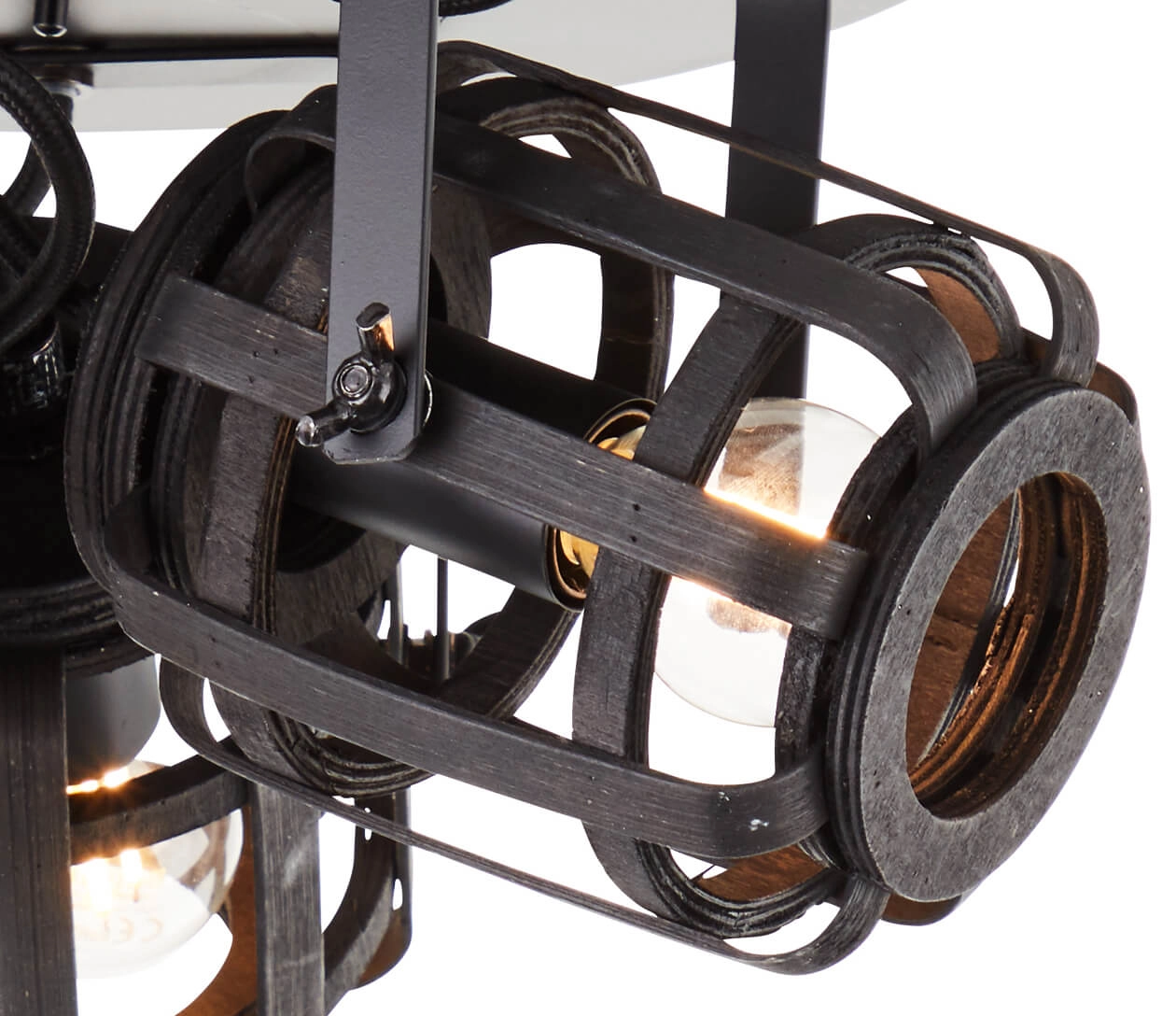 Taches Woodrow 3 lumières noir antique Brilliant 4004353391309