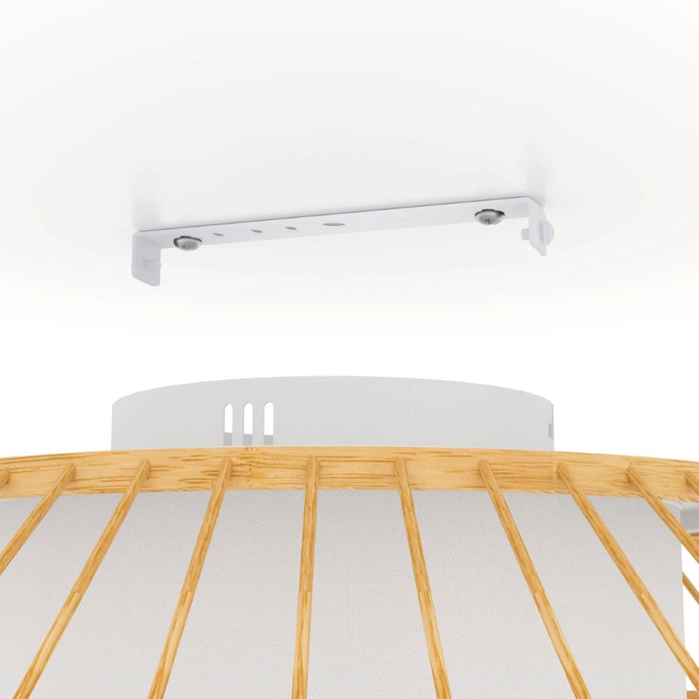 Plafonnier Yuku-Z bois Ø 46cm Eglo 9008606274048