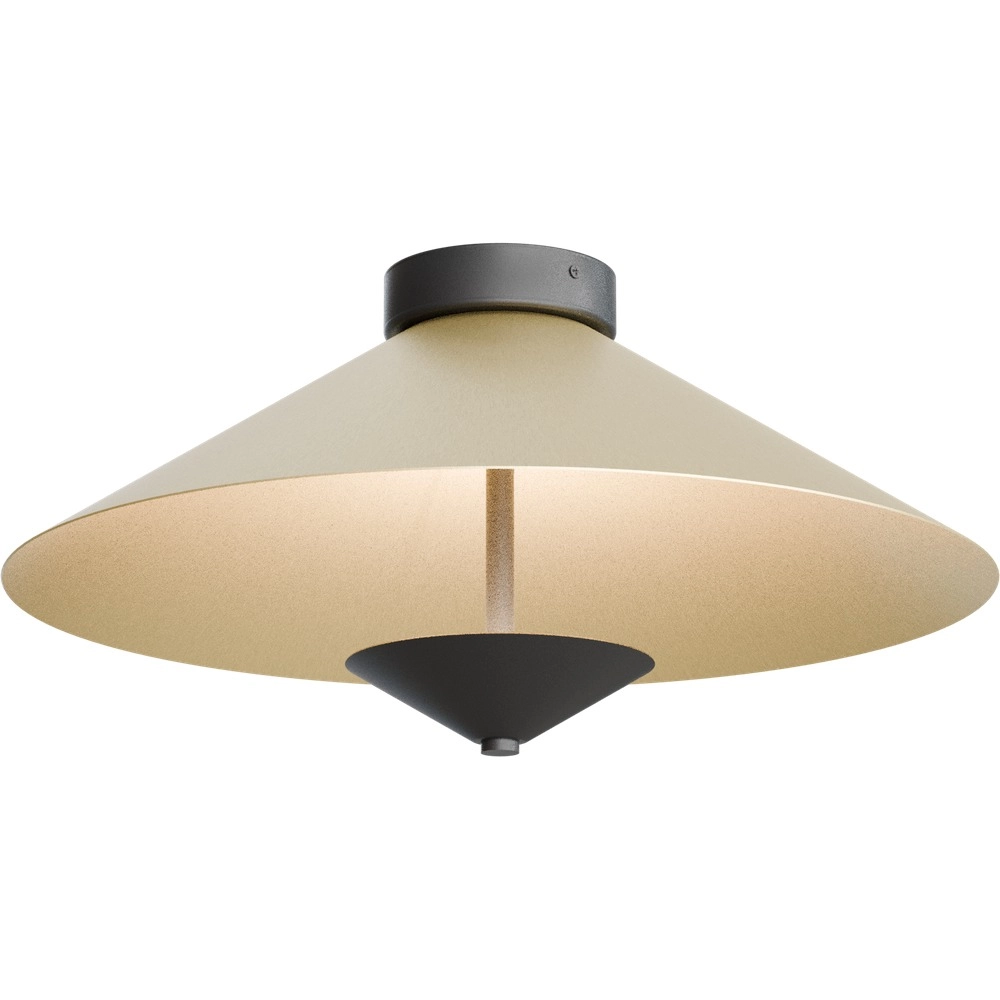 Lampe de plafond Ceppo noir avec or Ø 45cm