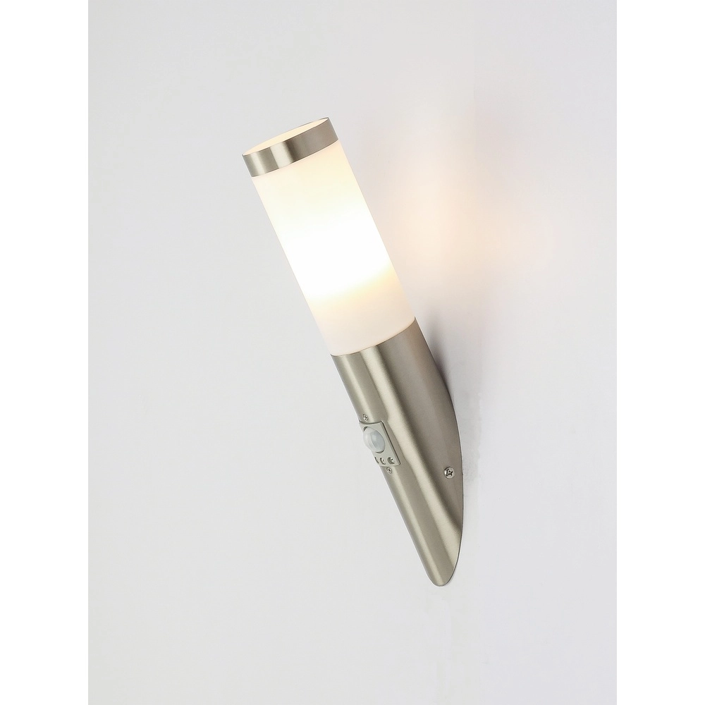 Lampe d’extérieur Boston Led Acier inoxydable avec blanc et capteur Globo 9007371282333