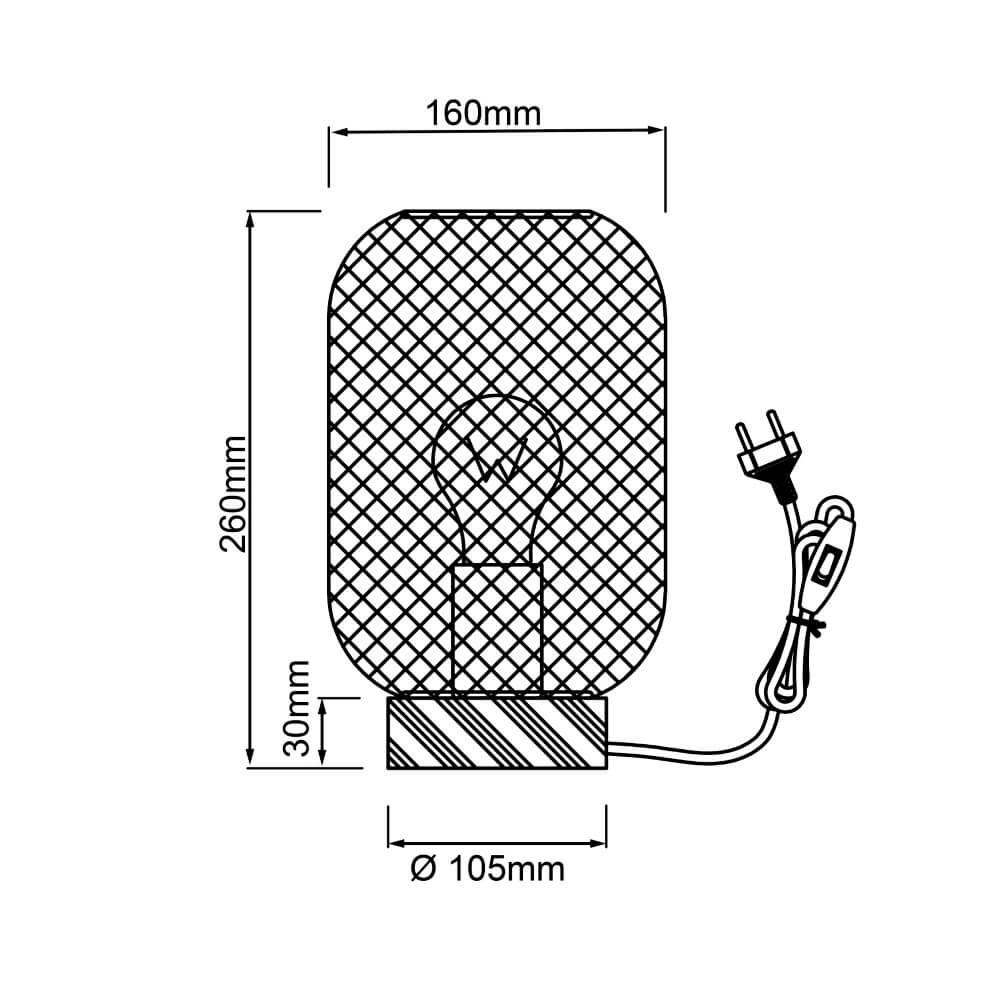 Lampe de table verte Giada avec du bois Brilliant 4004353354199