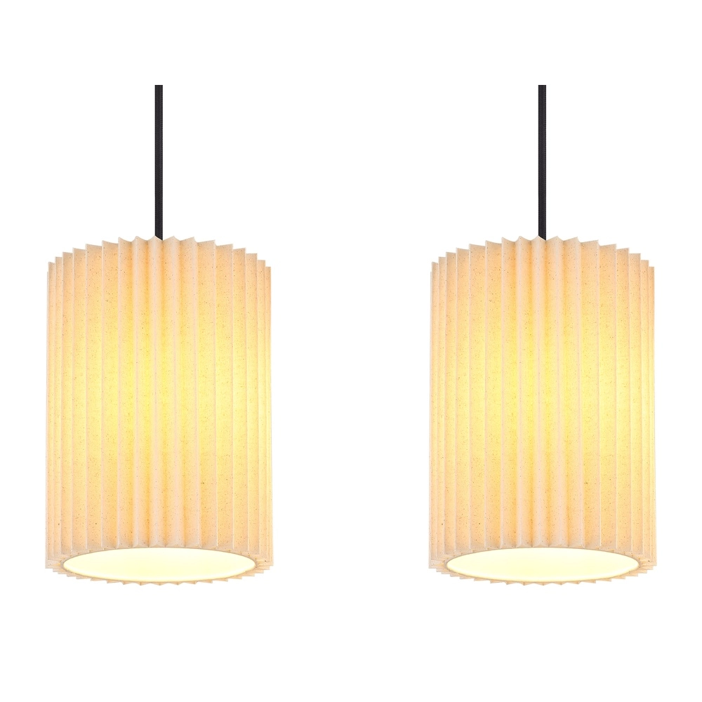 Lampe pendante à 3 lampes Page noir avec blanc droit Globo 9007371522606