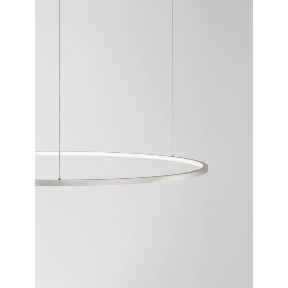 Suspension ronde Tarquin gris argenté Ø 100cm Lyora 5212017438362