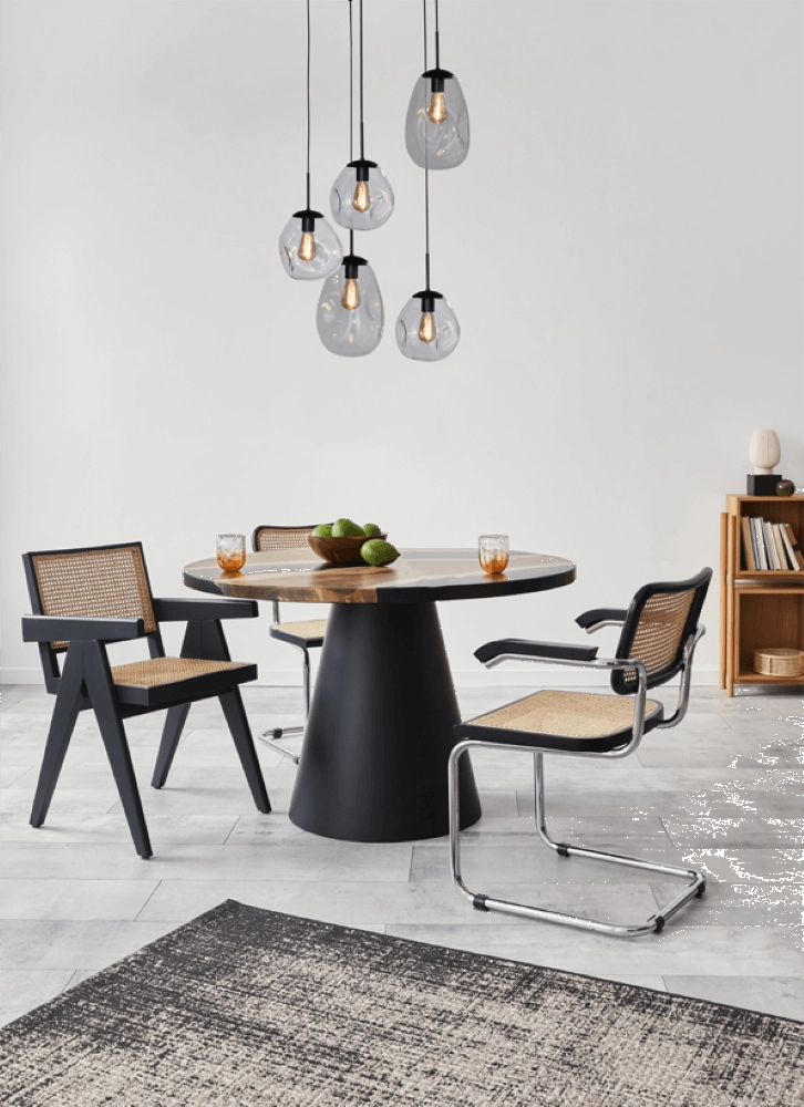 Lampe suspendue Vide Lava 5x verre transparent Masterlight 8718121286525