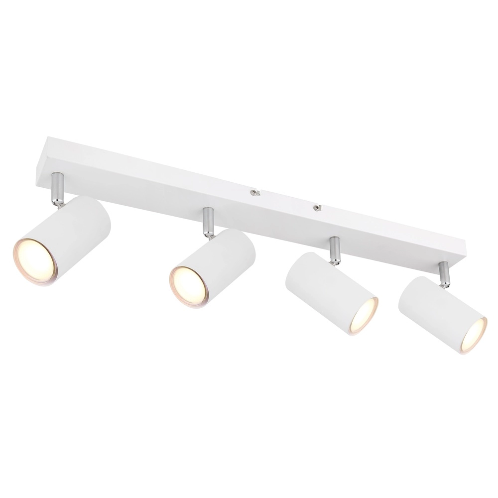 Lampe de plafond à 4 lumières Robby Blanc