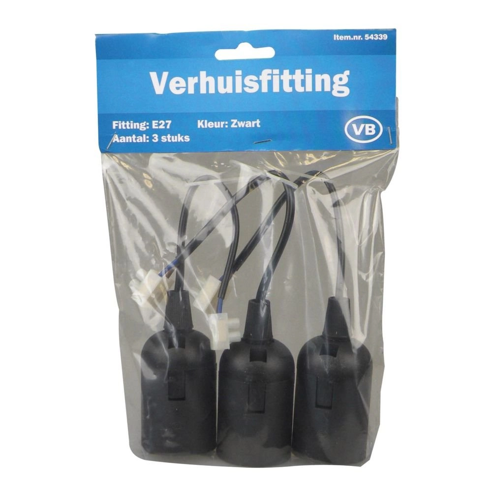 Support de lampe 3 x E27 Base avec blocs de connexion Beslight 8715063543396