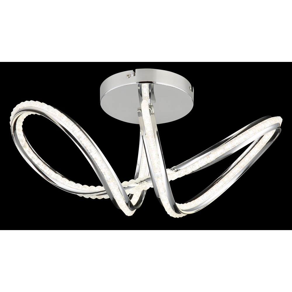 Lampe de plafond moderne Evangeline Chrome Globo 9007371586202