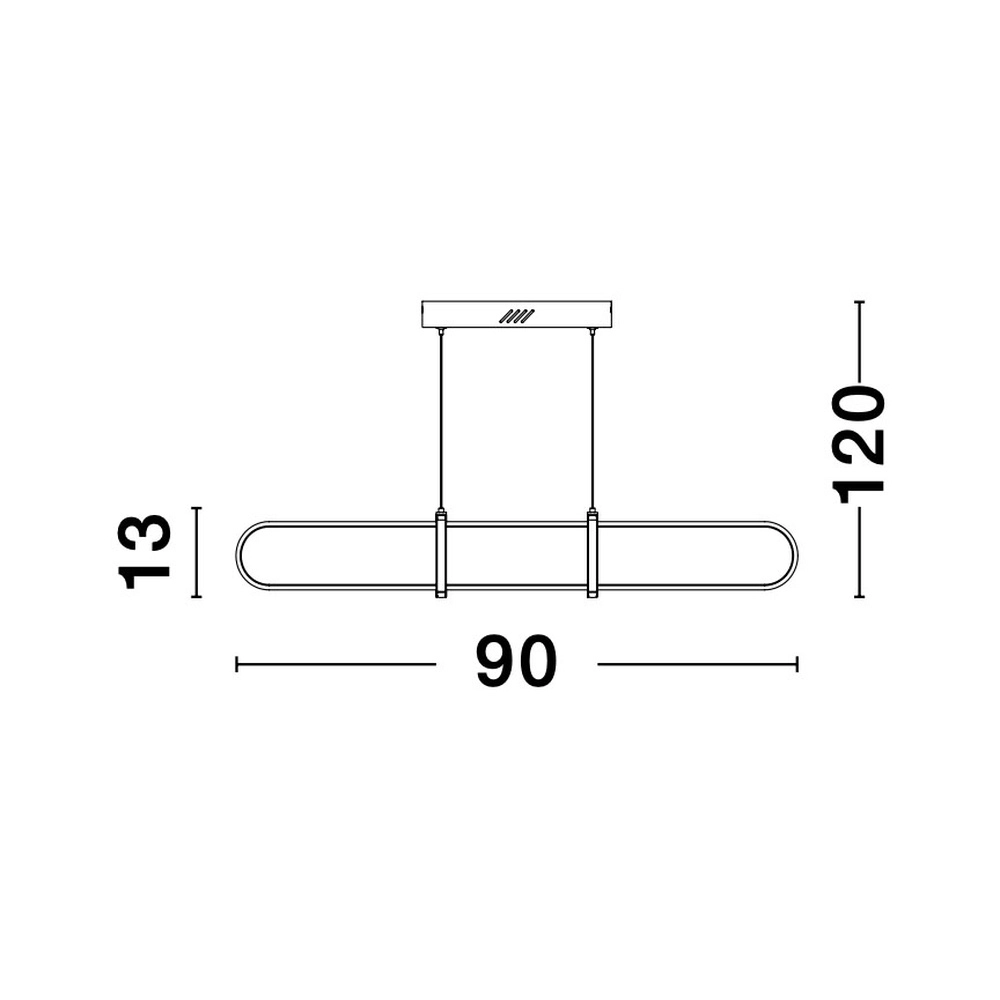 Suspension design Arte Or allongé Lyora 5212017426079