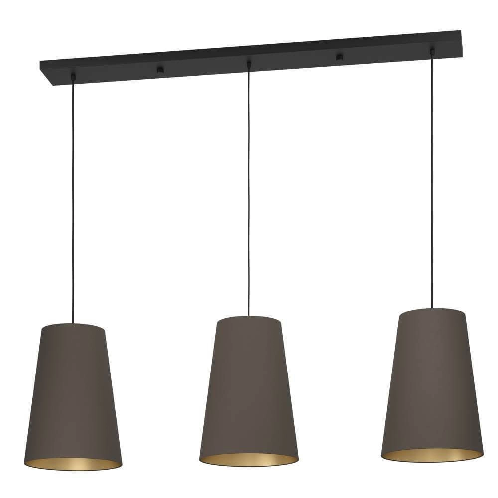 Lampe à suspension Cappuccino Petrosa 3 lumières