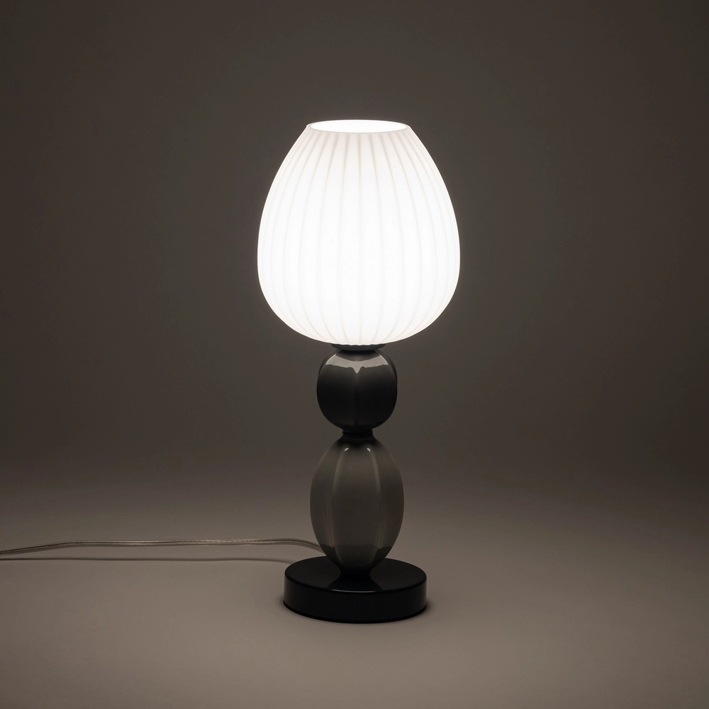 Lampe de table Corals Ø 16 cm de gris Lyora 5903139119788
