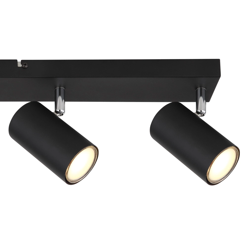 Lampe de plafond à 4 lumières Robby Noir Globo 9007371436538