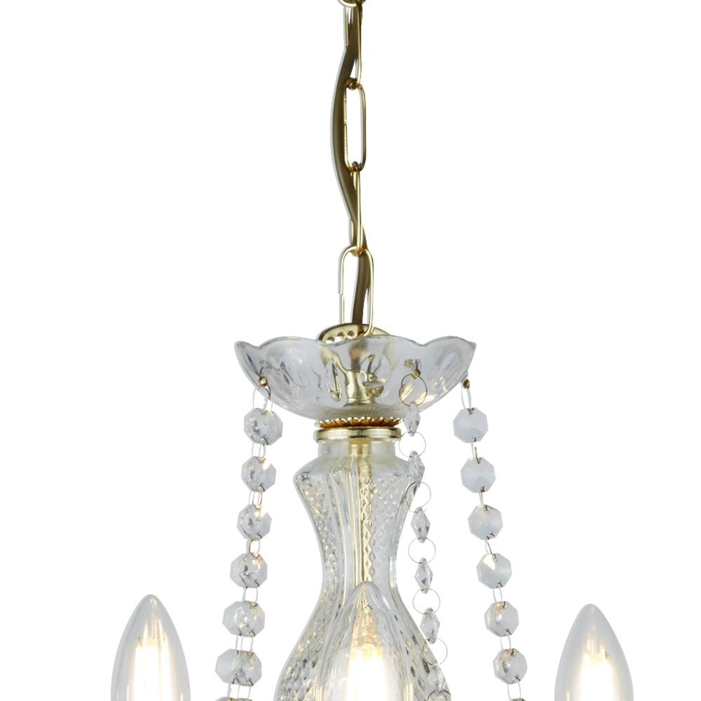 Lustre en laiton Marie Therese Searchlight 5013874295675