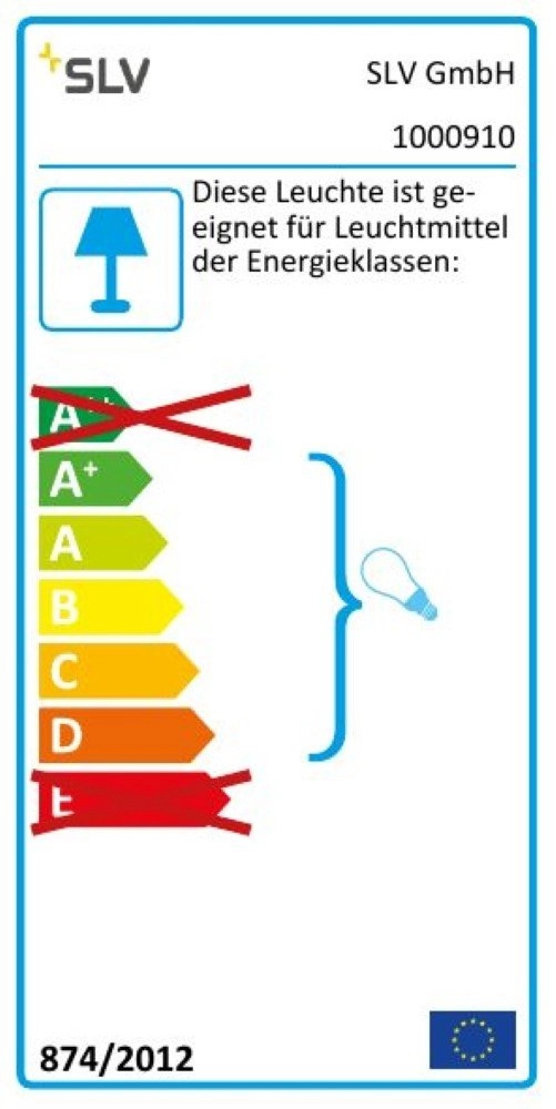 Applique murale Solid Cube Up-Down gris béton SLV 4024163192026