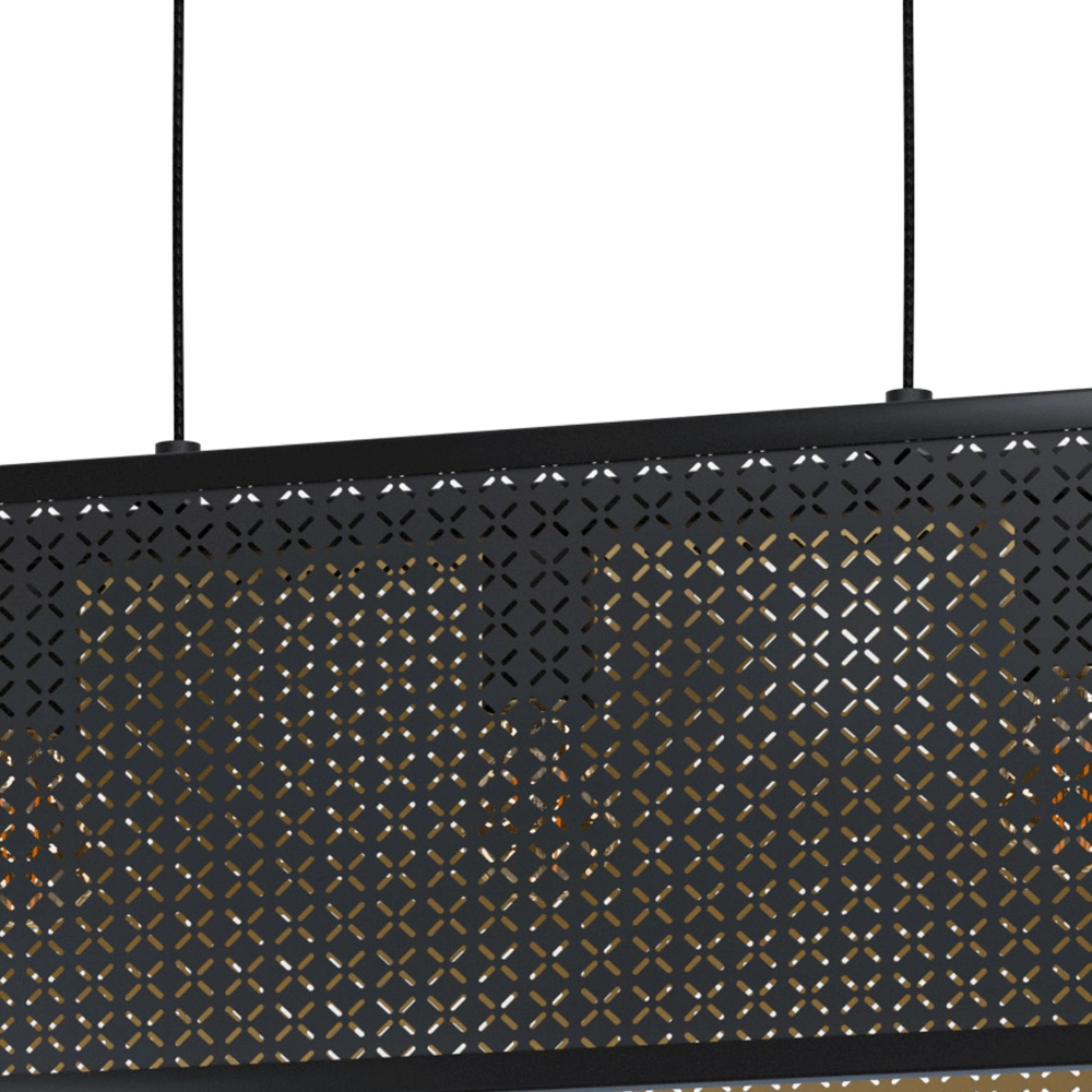 Lampe suspendue noire Sallicano Eglo 9002759435592