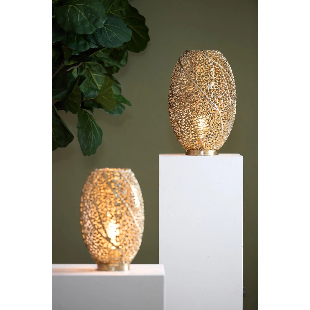 Lampe de table de conception Sinula Ø 33cm - laiton mat Light & Living 8717807614522