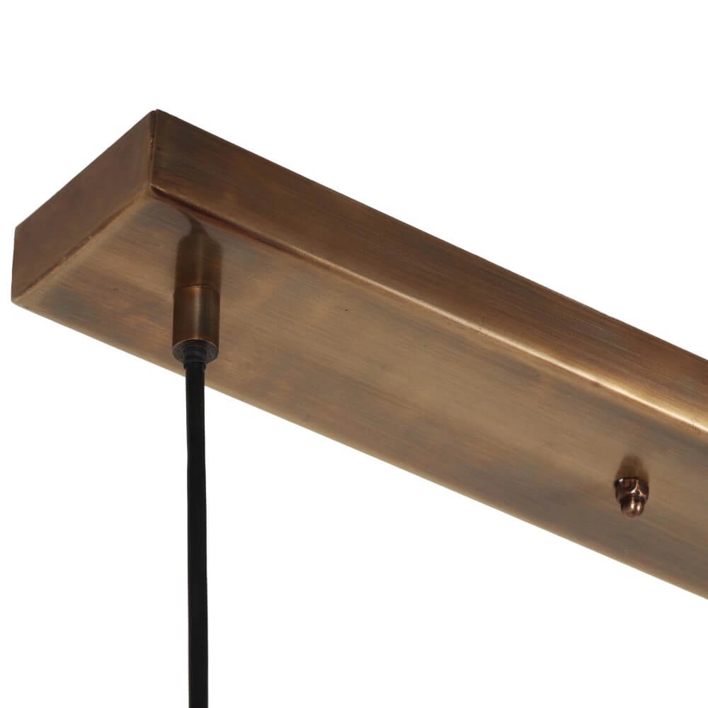 Lampe suspendue de table à manger rurale Soraya bronze Trio 4017807617504