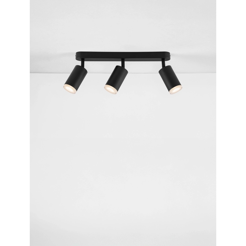 Spot monté en surface Mao 3 lumières noir Lyora 5212017475299