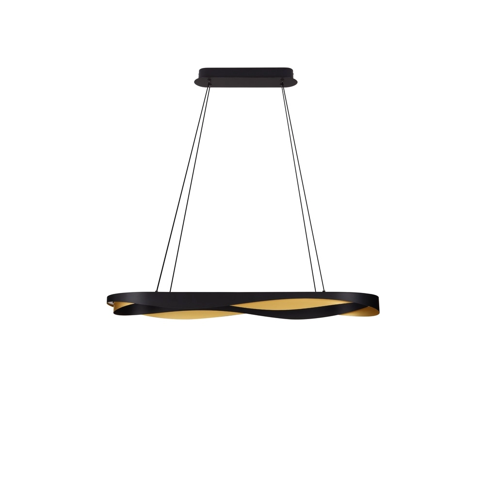 Suspension Radon Ø 100cm noir avec or Lyora 5212017452511