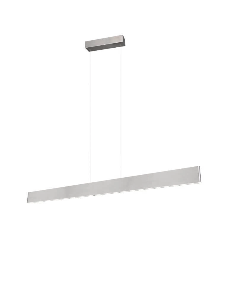 Lampe suspendue de bureau LED Galway 150cm - Acier inoxydable Trio 4017807616675