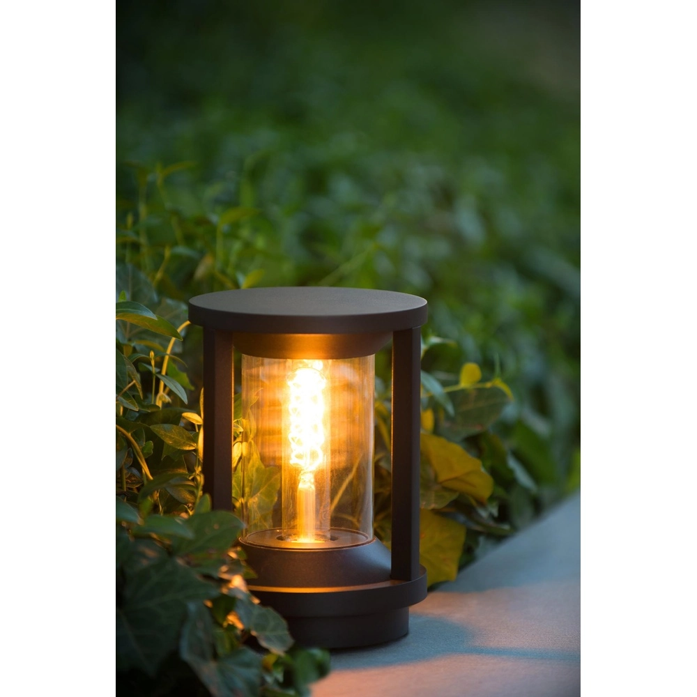 Lampe sur piédestal 22 cm Cadix IP65 noir Lucide 5411212151902