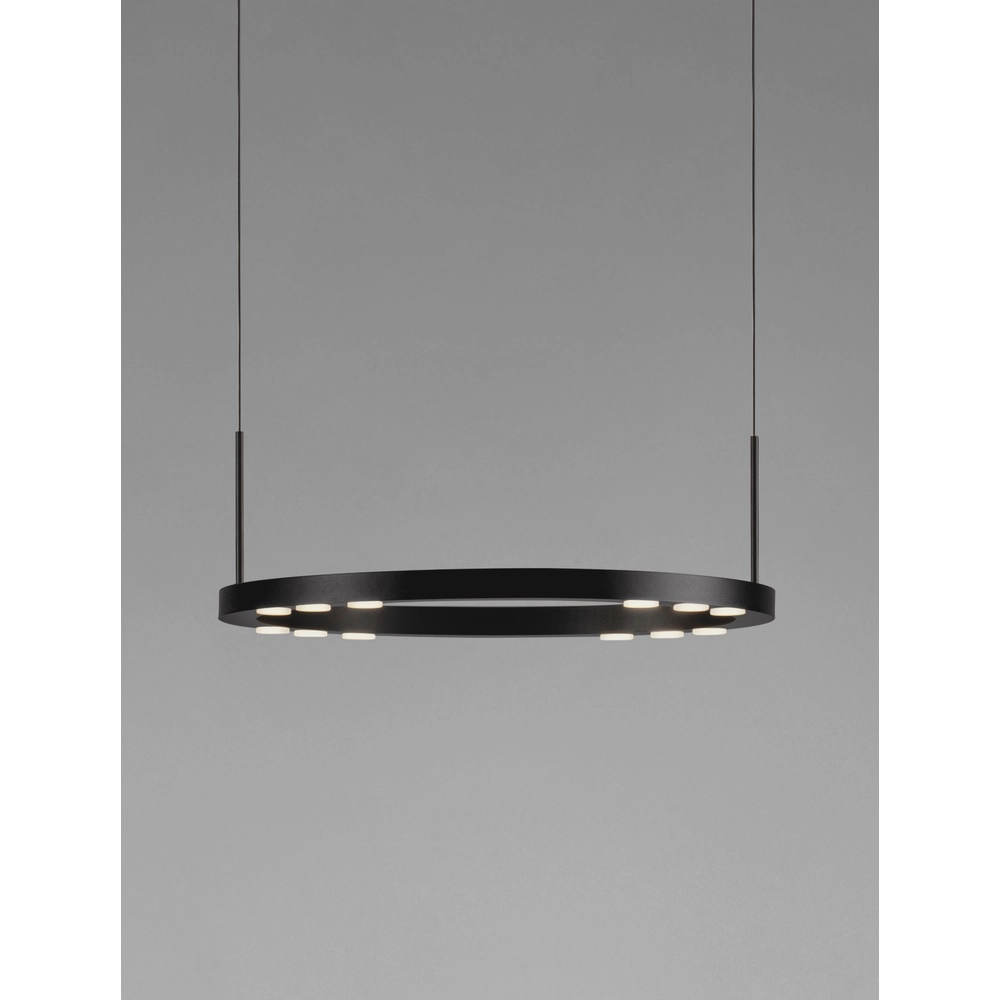 Suspension élégante Lunette noir Ø 40cm Lyora 5212017465184