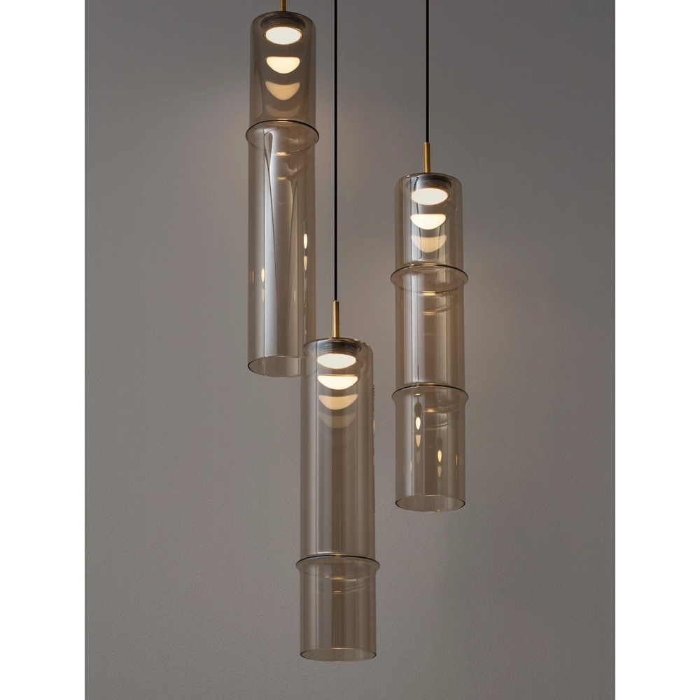 Suspension unique Sano Or 3 lumières Suspension unique Sano Or 3 lumières