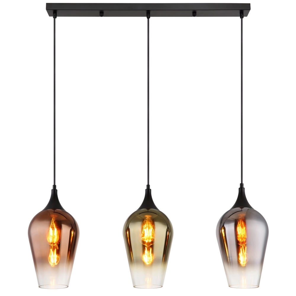 Lampe pendante à 3 lampes Lavus Plusieurs couleurs Globo 9007371453009