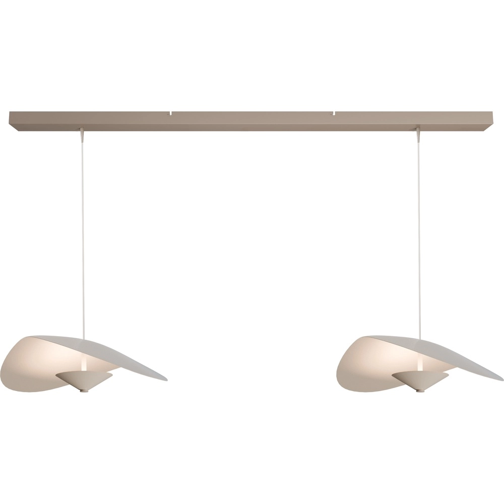 Lampe suspendue danoise 2L Lente Ø45cm - sable
