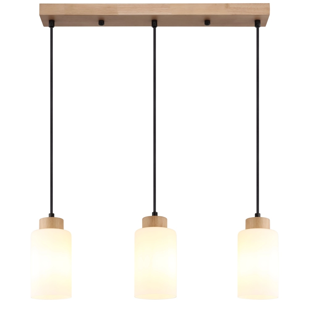 Lampe suspendue Rowena Bois 3-léger Globo 9007371580248