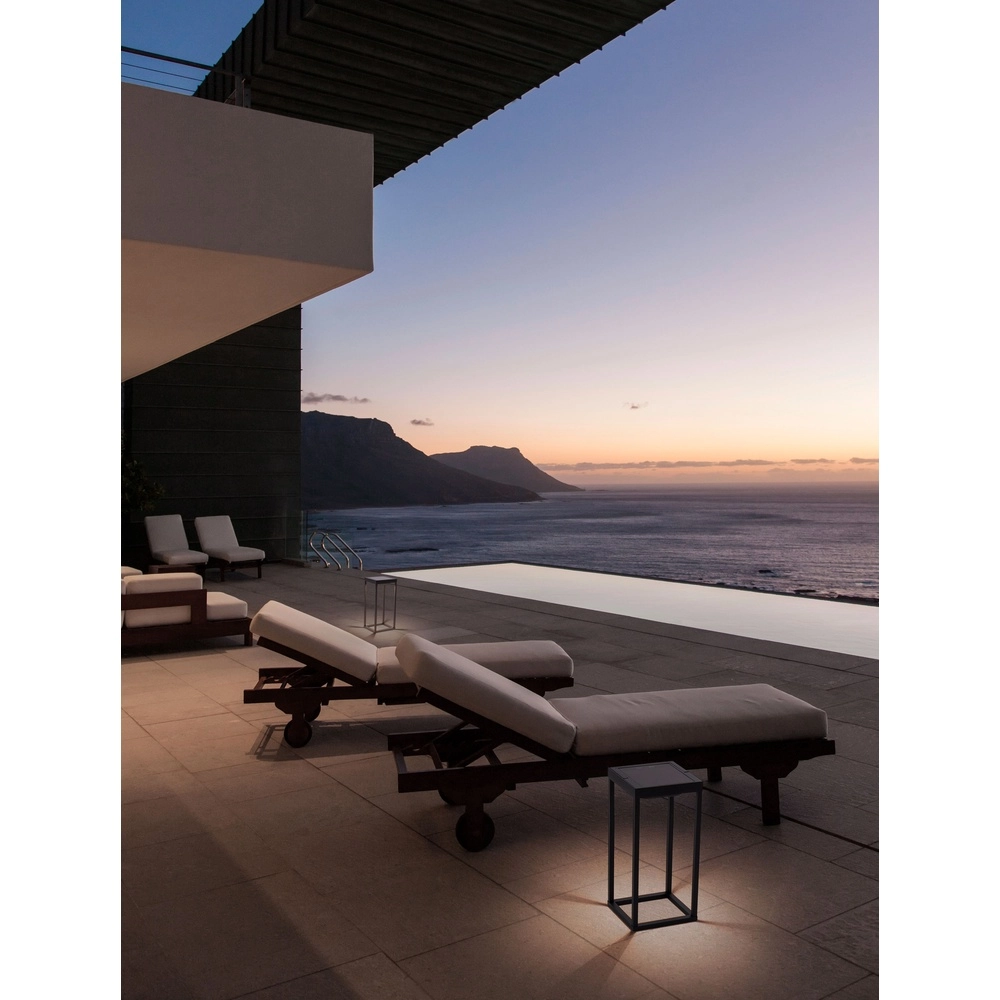 Lampe de table élégante Tegolo Anthracite solaire Lyora 5212017478832