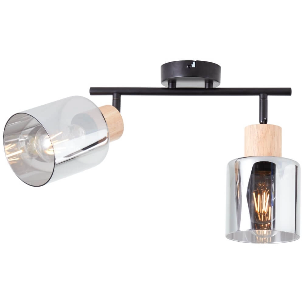 Plafonnier Weald 2 lumières noir Brilliant 4004353413087