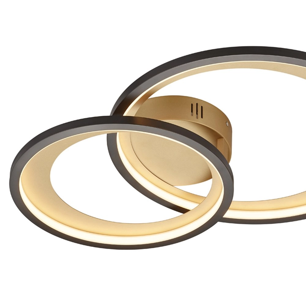 Lampe de plafond Granada Noir Trio 4017807433364