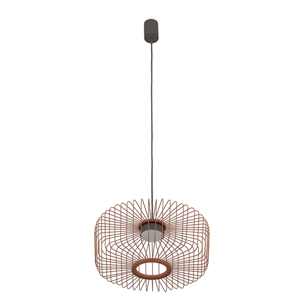 Lampe cage Kenai terre cuite Ø 38cm Lyora 5903139122276