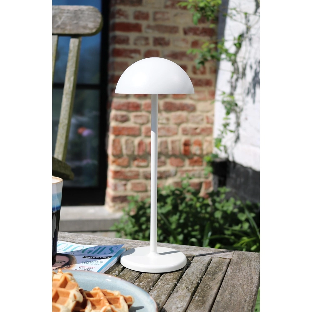 Lampe de table rechargeable Joy IP54 blanc Lucide 5411212151957