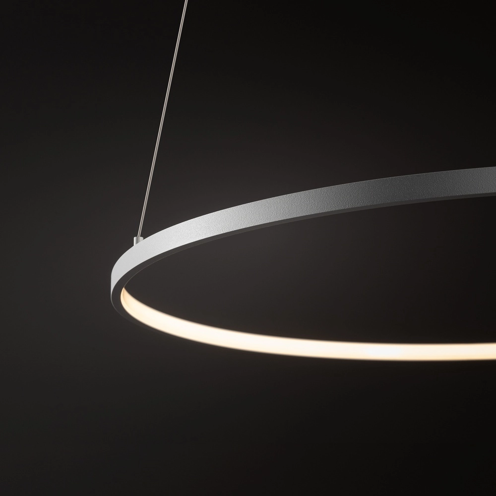 Lampe pendante de conception Circolo Led blanc Ø 60 cm horizontal Lyora 5903139116046