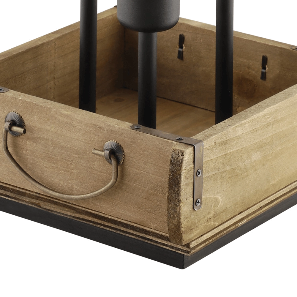 Lampe de table en bois Wootton Eglo 9002759435943