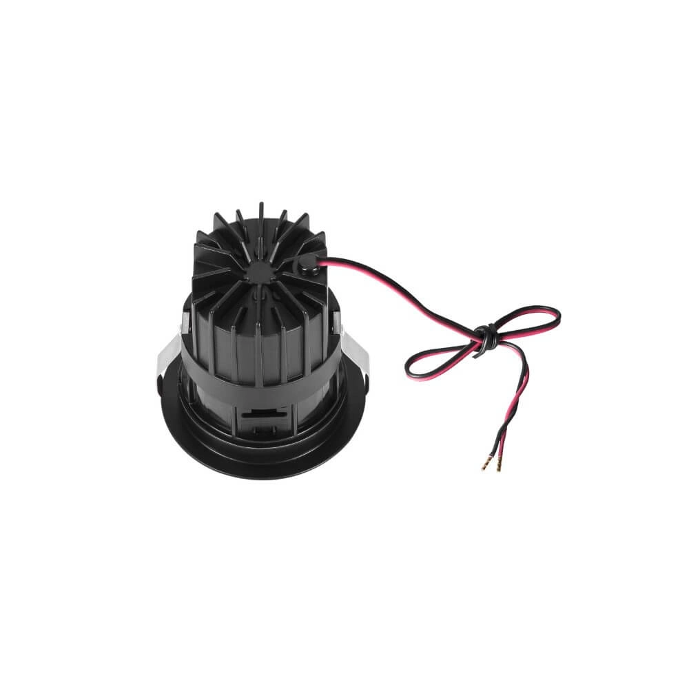 Spot LED encastrable Horn noir - approfondi - 3000K SLV 4024163228176