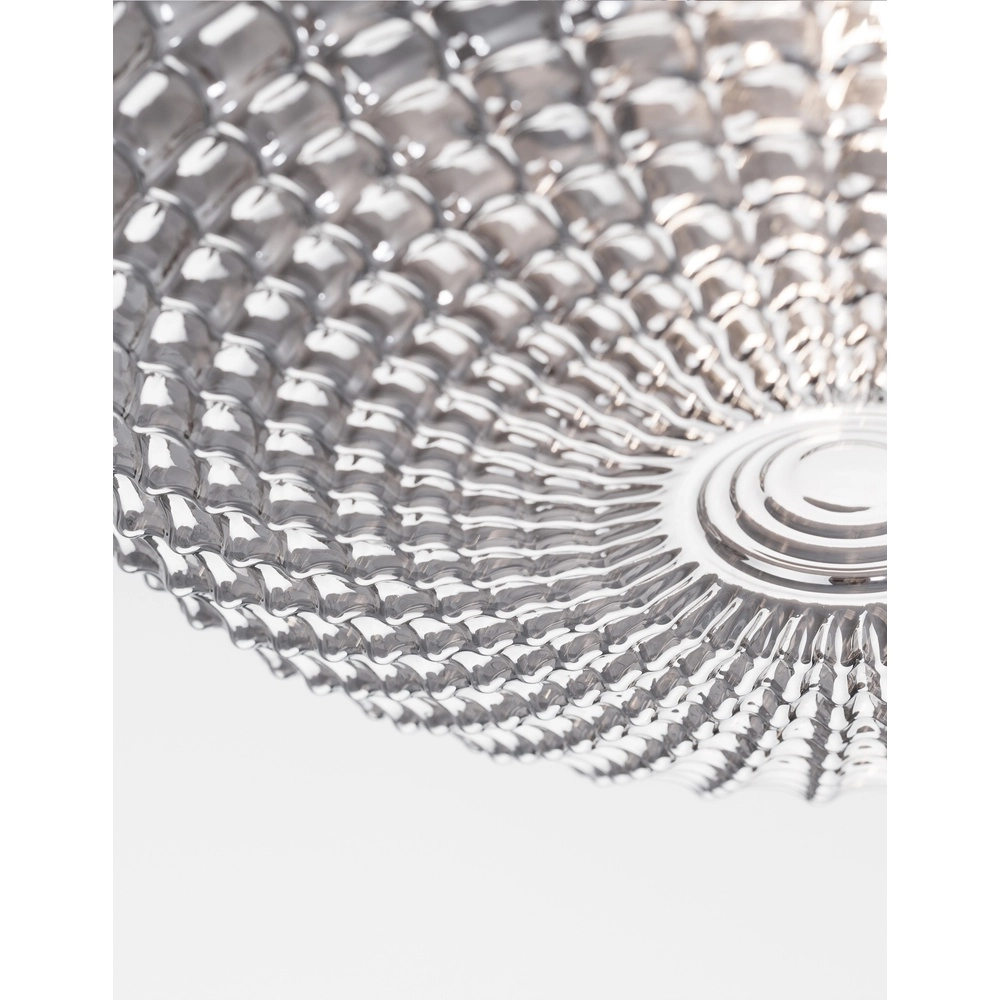 Plafonnier Clam verre fumé Lyora 5212017419446