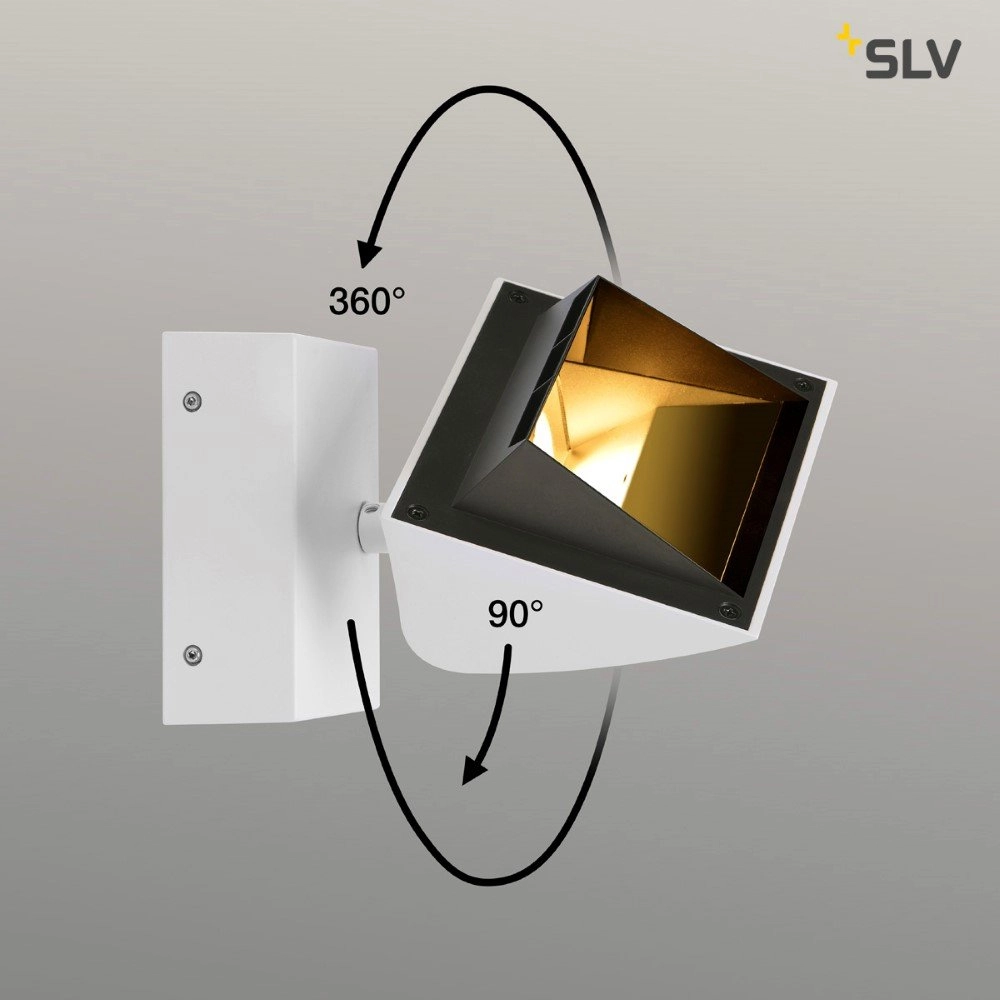 Applique murale Merado 40w - 4000K - 17,5cm blanc SLV 4024163199568