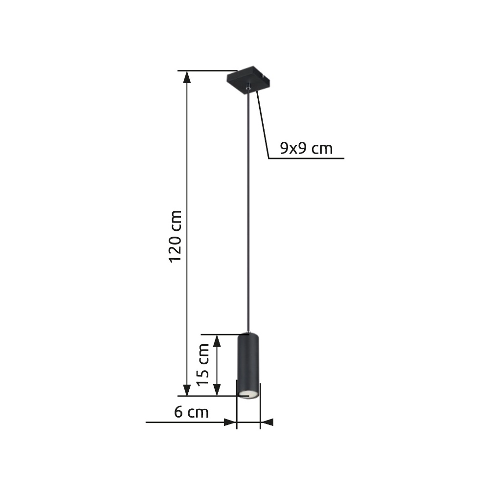 Lampe suspendue Robby Noir Globo 9007371430550