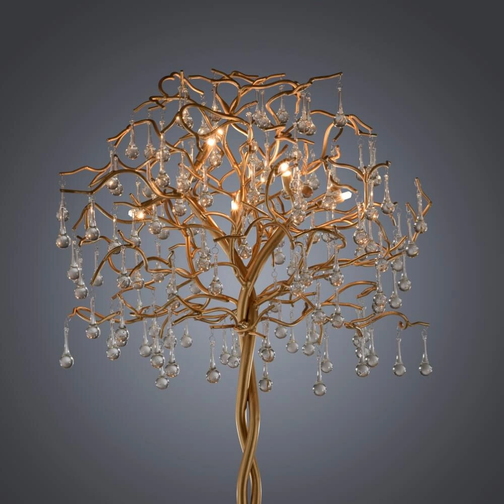 Lustre sur pied Icicle laiton antique Paul Neuhaus 4012248332931