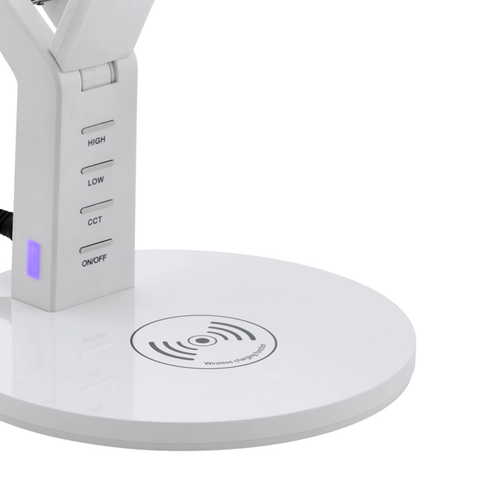 Lampe de bureau blanche Banderalo avec panneau de chargement Eglo 9002759998318