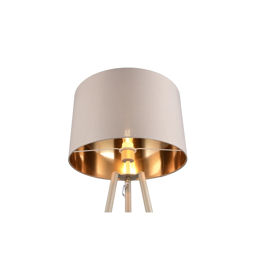 Lampe de pied Colette brun sable Trio 4017807715422